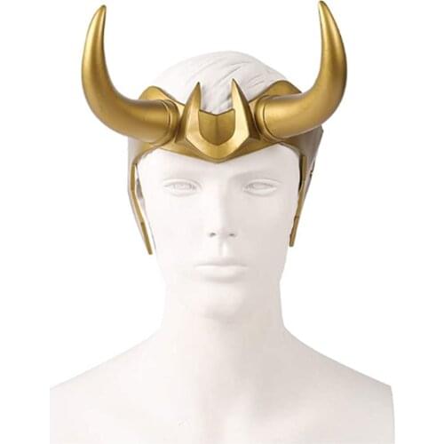 Loki Cosplay PVC Headwear Headband Helmet Masquerade Halloween Party Costume Props