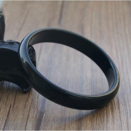 Special Fengqiang preferential Brazil Natural Black Agate Bracelet son narrow all-match generous stable gifts female