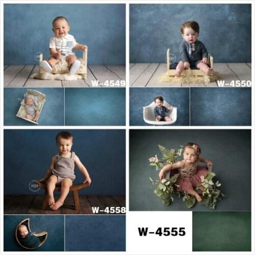 Photography Background Grunge Blue Solid Texture Photo Backdrops for Studio Newborns Child Baby Portrait Photograpic Photocall