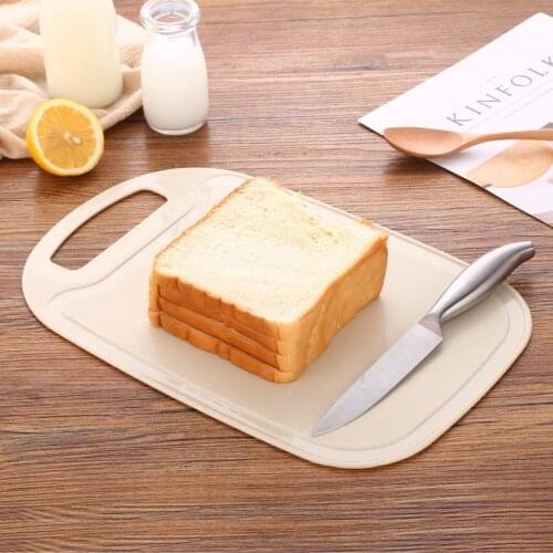 100pcs Kitchen-Essential Board Mildew and non-slip Wheat Straw Chopping Blocks Home Cutting Vegetables and Bread Eco-Friendly