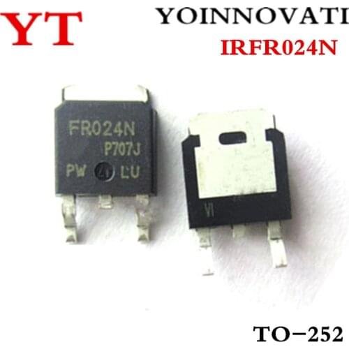 100pcs/lot IRFR024N FR024N IRFR024NPBF TO-252 MOSFET N-CH 55V 17A DPAK IC best quality