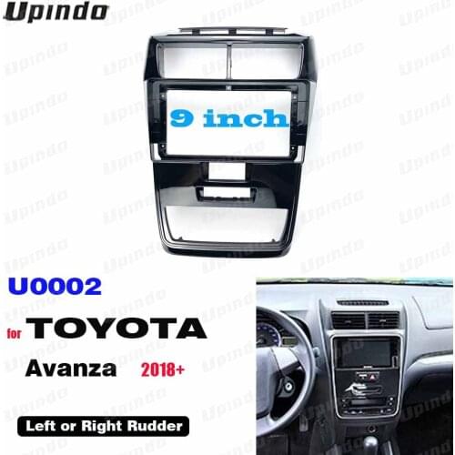 2 Din 9 Inchs Car Radio Installation DVD GPS Mp5 Plastic Fascia Panel Frame for Toyota Avanza 2018 Dash Mount Kit