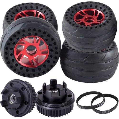 4Pcs 125RS All-terrain Super Windmill Wheels for GTS Carbon Pro Sports Toy Electric Skateboard Accessories - Red