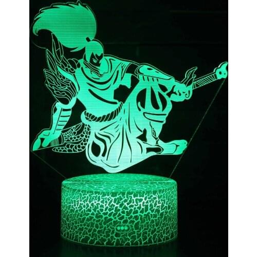 Anime Manga 3D Night Light Table Lamp for Bedroom USB Indoor Lighting Led Lights Teen Room Decoration Child Home Lamps Children