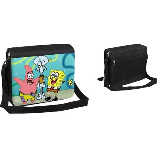 MERCHANDMANIA large shoulder bag BOB sponge CALAMARDO PATRICIO case portable zipper bag personalized gift offer