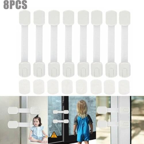 Child Safety Locks Fridge Lock Drawer Cabinet Lock 8 Pcs Child Safety Locks Cupboard Baby Proof Cabinet Drawer Protection