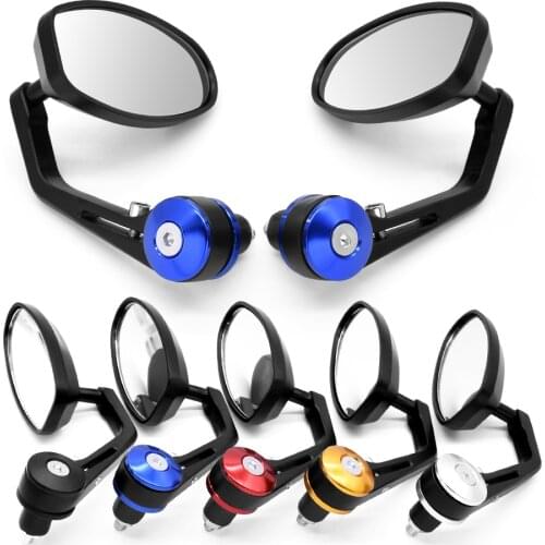 For Ducati MONSTER M 400 600 620 750 900 SS 800 900 Universal Motorcycle Aluminum Rear View Handle Bar End Side Rearview Mirrors