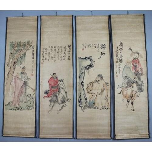 China Antique collection Boutique Calligraphy and painting Lao-tzu diagram