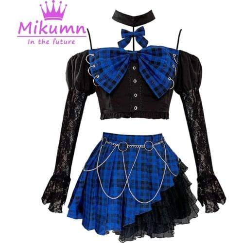 Punk Rock Mini Skirts Sets Streetwear