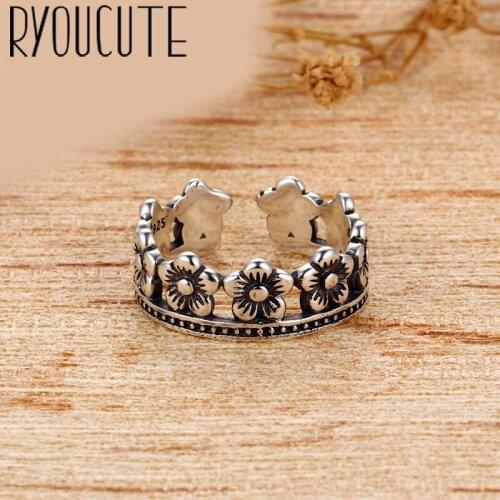 Trendy Personality Punk Crown Rings For Women Men Lady Girls Resizable Size Rings Party Jewelry Charm Gifts 2021