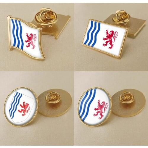 Nouvelle Aquitaine of France Flag Brooch Badges Lapel Pins