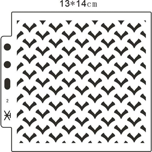 Wholesale Seagull shield DIY cake scrapbook stencils hollow Embellishments printing lace ruler Valentines Day