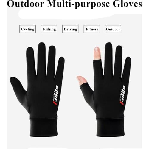 Zacro Fishing Catching Gloves Protect Hand Professional Release Fishing Gloves Ice Silk Anti-Slip Anti-Sweat Cycling Gloves
