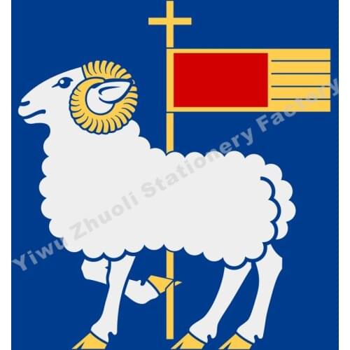 Sweden Gotland County Flag 120X120cm (4x4FT) 120g 100D Polyester Double Stitched High Quality Banner Free Shipping