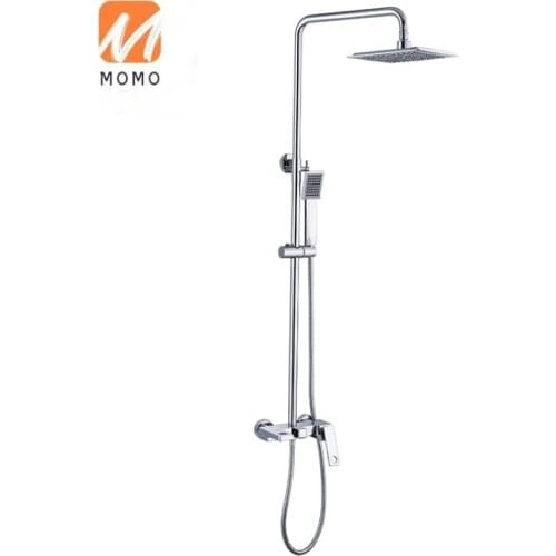 Shower faucets Modern style waterfall hand shower set bathroom rain bathtub hot and cold shower faucet