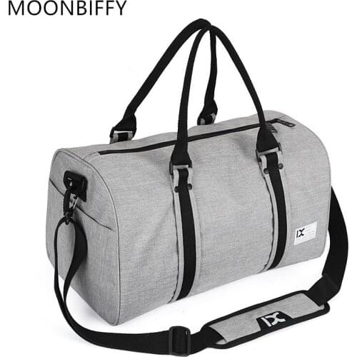 Gym Bags Men Sports Fitness Pack Shoulder Sport Bag Womens Handbags Male Travel Bags Nylon Waterproof Handbag Female Package