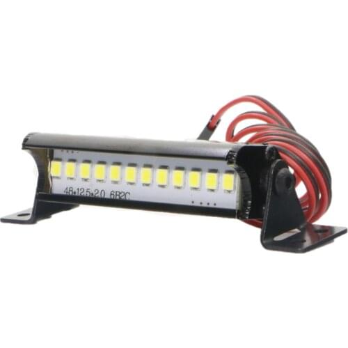 55MM Super Bright 12LED Lights Bar for 1/10 RC Crawler Car Axial SCX10 90046 D90 Upgrade Parts