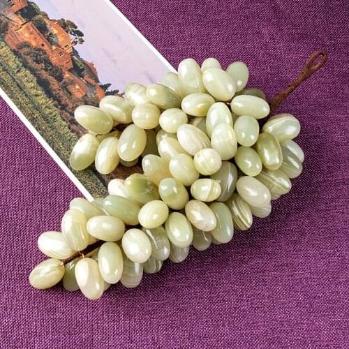 Natural Afghan Jade Grape Bunches Of Grapes Crafts For Home Decoration