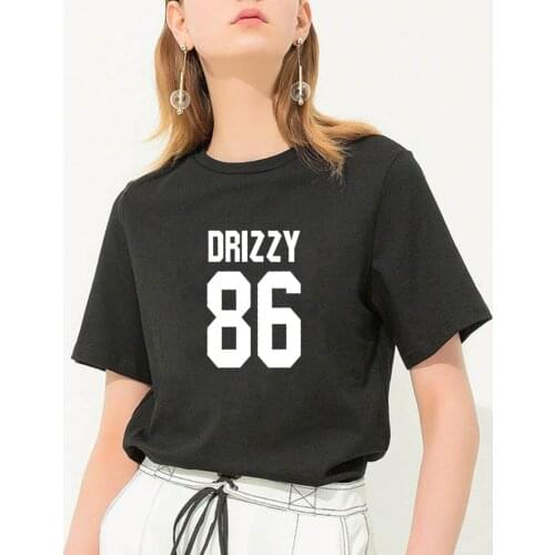 DRIZZY 86 Funny T Shirt Women Cotton Summer O-neck Short Sleeve Tshirt Women Casual Camiseta Mujer Loose Tee Shirt Femme Tops