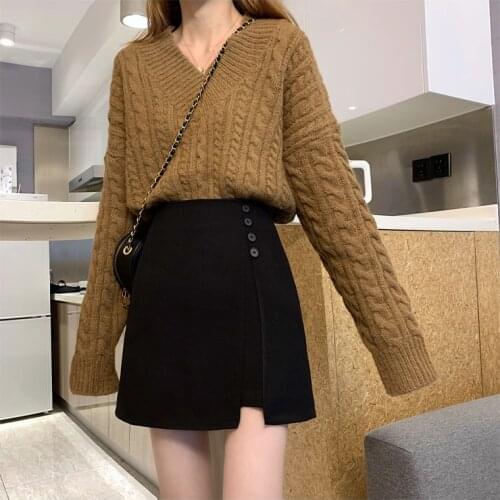 2021 Spring Summer Korean Fashion New Mini Skirts High Waist Skirt Women Casual A-Line