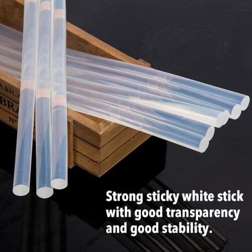10PCS Hot Glue Sticks High-temperature Resistant Clear Hot Melt Glue Sticks Black White DIY Sealing Repairing For All Materials