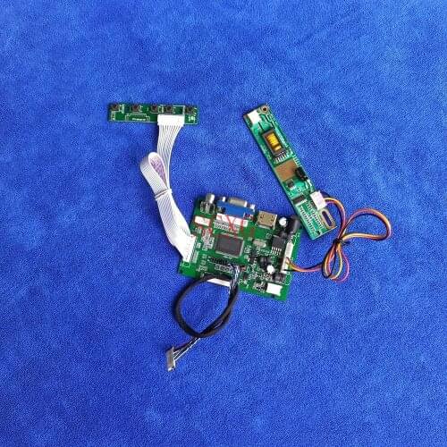 1024*768 HDMI-compatible VGA AV LCD display controller driver board For QD141X1LH02/QD141X1LH06/TM141XG 1CCFL DIY KitLVDS 20-Pin