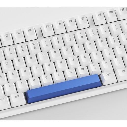 6.25u Aluminum Spacebar For Cherry Gateron Kailh Box TTC Stablizer Switch Mechanical Keyboard Red Blue Silver Yellow OEM Keycap