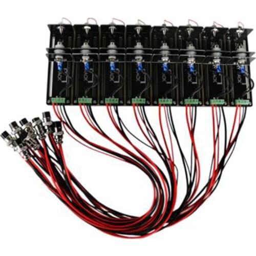 8 Channel 4-wire Test Stand Battery Holder for 32650/26650/18650 /AA/ AAA/ Lithium Battery 10A Test Bracket