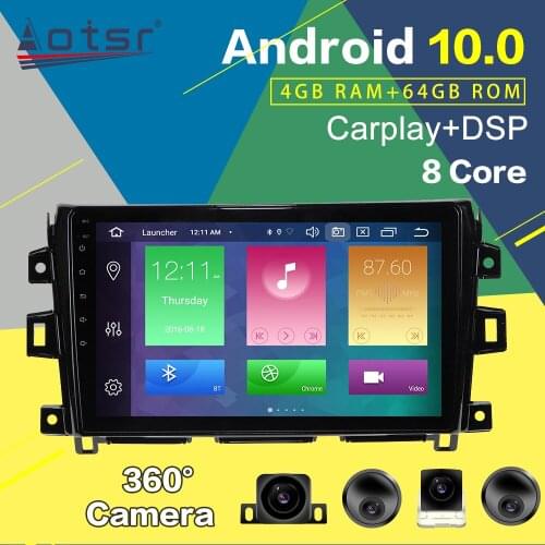 Car GPS Navigation For Nissan NP300 2014-2018 Android Radio 64G PX6 Car Multimedia Player Auto Stereo Audio Head Unit Carply DSP