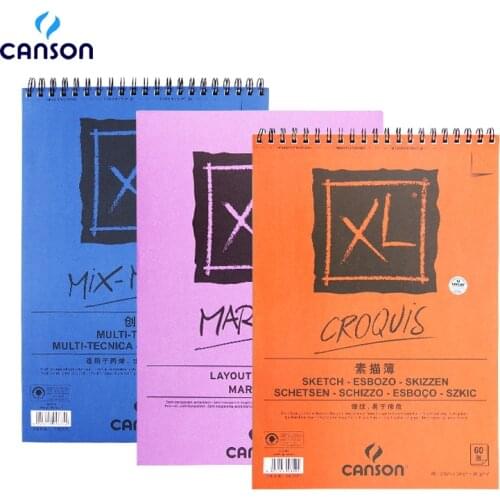 Canson XL Watercolor Paper Sketching Books Drawing Paper Acrylic Painting Colored Pencil painting A4 16K for Artist Student