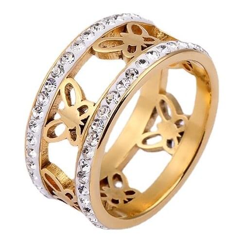 Кольца с кристаллами CGCMNS China At AliExpress