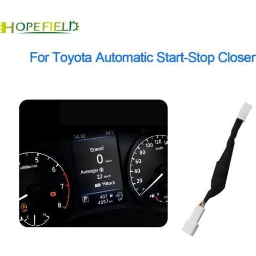 Car Starter Parts For Toyota Vios 2015 Corolla Levin 2018 Engine Start Stop Close Switch Plug Play Start-Stop Shut-Off Device