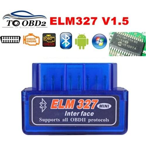 ELM327 Super Mini V1.5 Bluetooth ELM 327 Version 1.5 OBD2 for Android Torque Car Code Scanner FW V1.5 SW V2.1Diagnostic tool