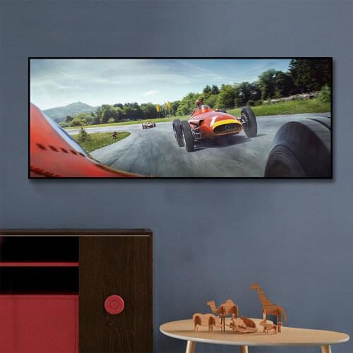 F1 Car Racing Poster Print On Canvas Painting Nordic Wall Art Picture For Living Room Home Decor Decoration Frameless