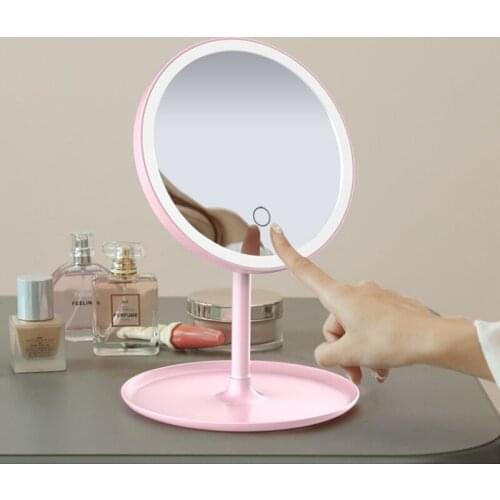 Makeup Mirror with Led Light Dressing Table Mirror Beauty Ring Light Mirror Beauty Tools for Photo Fill Light Small Mirrors