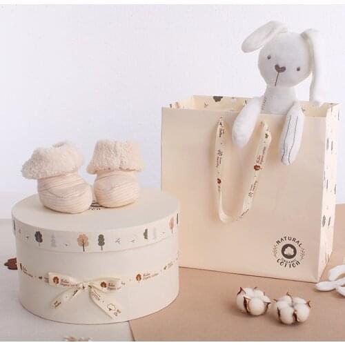 Creative Round Gift Packaging Box Gift Candy Boxes Childrens Birthday Gift Bags Paper Packaging Box