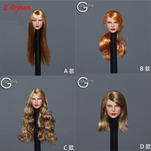 GACTOYS GC042 1/6 Scale female occident singer star head sculpt for 12 inches TBL ph JIAOU actioon figure dolls