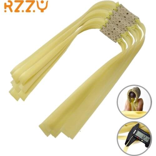 3/6/9 Pcs Flat Rubber Bands Thickness 1.2 Mm Natural Latex Material Outdoor Shooting Hunting Slingshot Catapult Accessories New