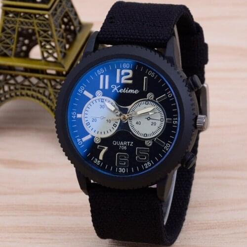 Hot Fashion Watch Woven Belt Watch Mens Classic BlueRay Sports Mens Watch Quartz Watch Wholesale