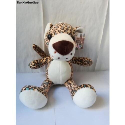 Lovely cartoon animal jungle leopard about 28cm plush toy soft doll toy birthday gift h2409