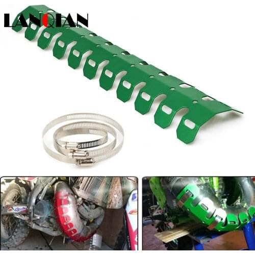 Montorcycle Exhaust Muffler Pipe Leg Protector Heat Shield Cover FOR Kawasaki KLX250S 250SF Versys 650 1000 KLR650 KL650