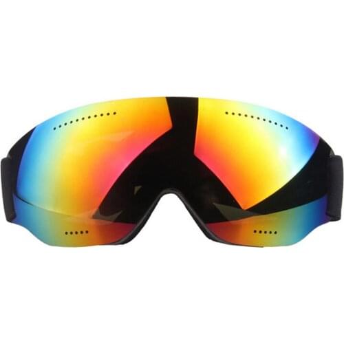 Single - Layer Spherical Skiing Goggles Breathable Large Hole Anti-fog Support Installing Myopic Lens Mountaineering Snow Goggle