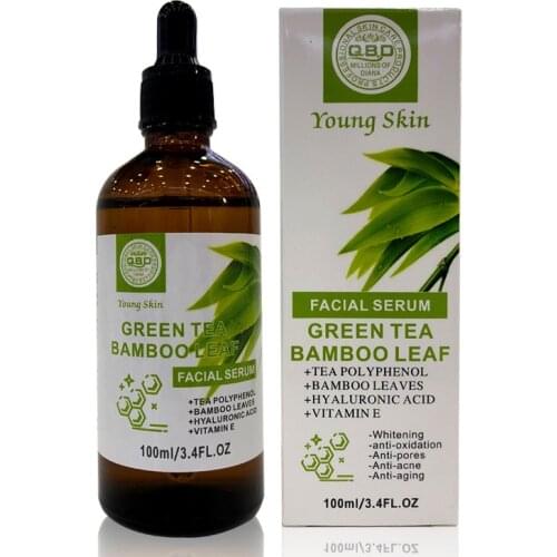 Green Tea Bamboo Leaf Essence Facial Lotion hyaluronic acid serum pore tightening serum whitening serum skin care products