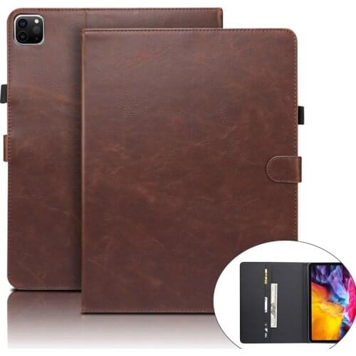 Luxury PU Leather Case For iPad Pro 11 2020 2th generation Cover With Sleep Magnetic Hard back Case For iPad Pro 12.9 4th Capa