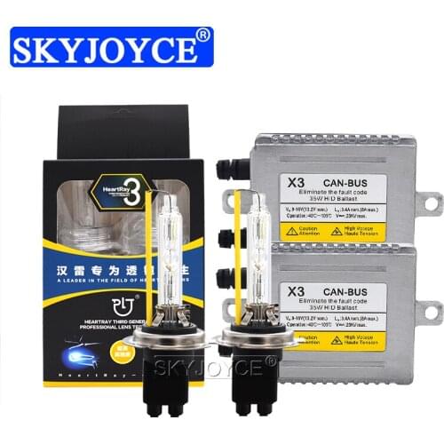 SKYJOYCE 35W HeartRay 9012 Xenon Canbus Kit DLT X3 No Error Canbus HID Ballast H1 H3 H7 H11 HB3 HB4 D2H HeartRay Car Light Bulb