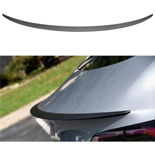 Tesla Performance Real Carbon Fiber Spoiler for Tesla Model 3 Tail Wing Rear Trunk Lid Spoiler Wing Compatible Model 3 2018-2020