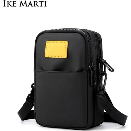IKE MARTI 2021 New Messenger Bag Shoulder Bag Casual Fashion Mens Travel Small Messenger Bag Men