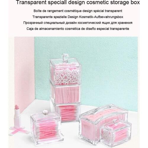 Jewelry & Cosmetic Storage Display Boxes Makeup Organizer Cotton Swab Organizer Holder Small Fashion Clean