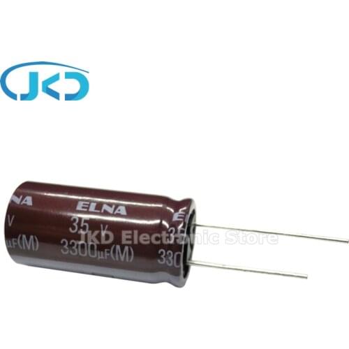10PCS NEW ELNA RA3 25V3300UF 16X25MM Audio Electrolytic Capacitor 3300uF25V 85℃ RA3 3300uF 25V 100% ORIGINAL