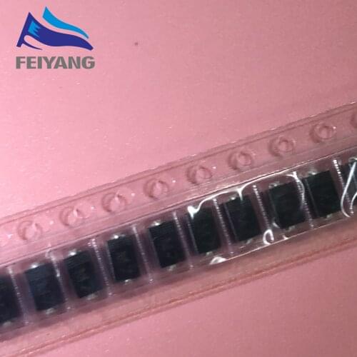 100pcs Sma Rectifier Diode 1n4001 M1 1n4004 M4 1n4007 M7 Fr107 Rs1m Fr207 Rs2m Her108 Us1m Sf18 Es1j Sf14 Es1d Do-214ac